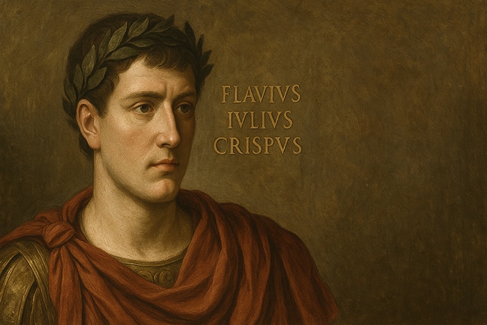 Retrato idealizado el emperador Crispo.