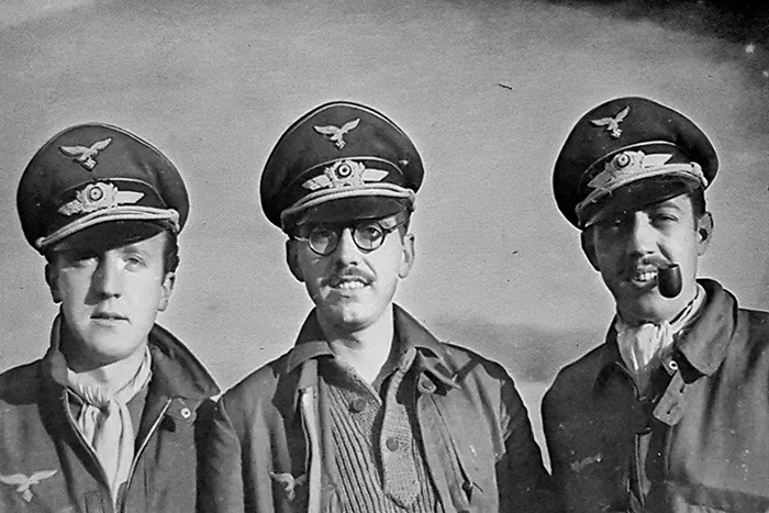 Pilotos de la Escuadrilla Azul en la Luftwaffe durante la Segunda Guerra Mundial.