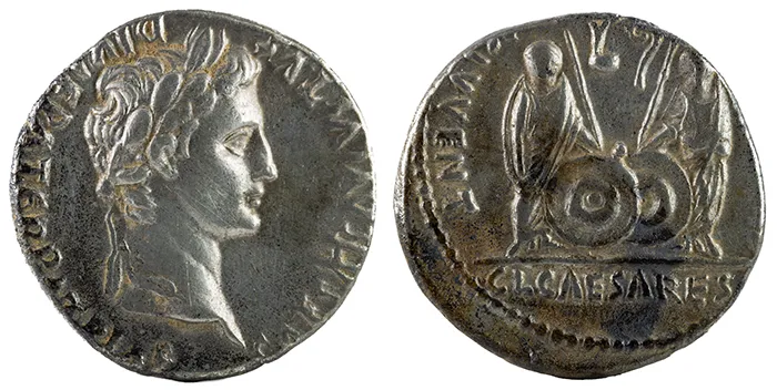 Denario de Octavio Augusto