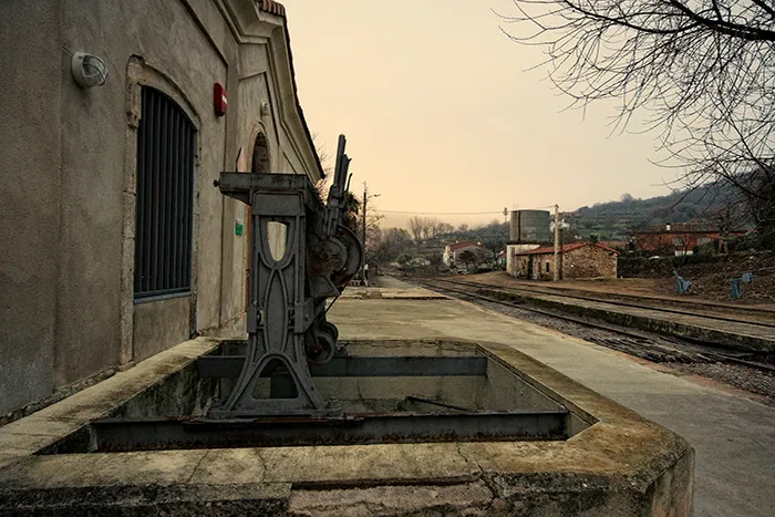 Estación de Hervás conservada, antigua parada de la Ruta de la Plata.