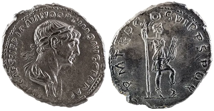 Denario del emperador Trajano